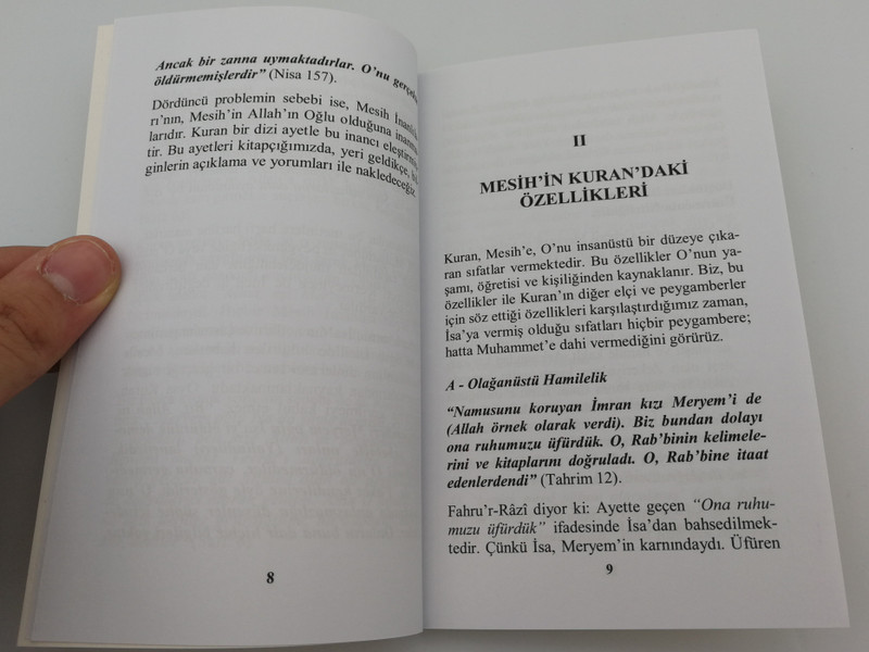 Incil'de Ve Kuran'da Mesih by Abdul Fâdî / Christ in the Bible and the Quran - Turkish language book / Gercege Dogru Kitaplari 2012 / Paperback 3rd edition (9786055739447)