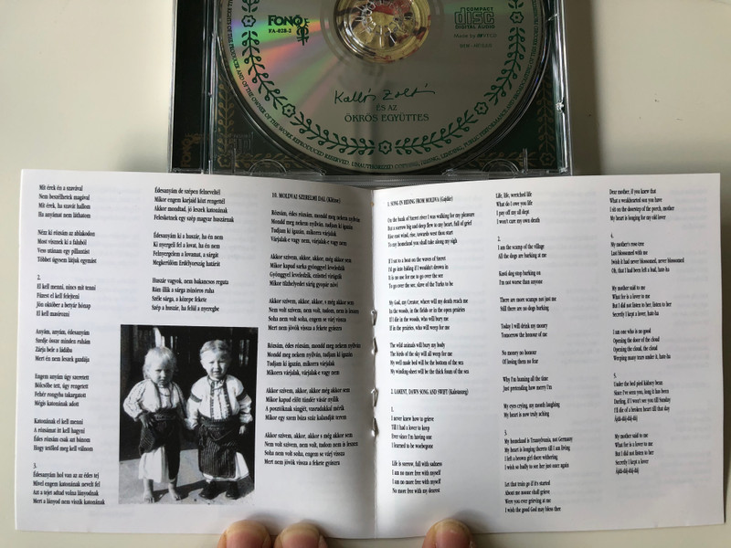 Búsulni Sohasem Tudtam... / Erdelyi magyar nepzene - Hungarian Folk Music From Transylvania / Kallós Zoltán És Az Ökrös Együttes ‎/ Fonó Records ‎Audio CD 1997 / FA-028-2