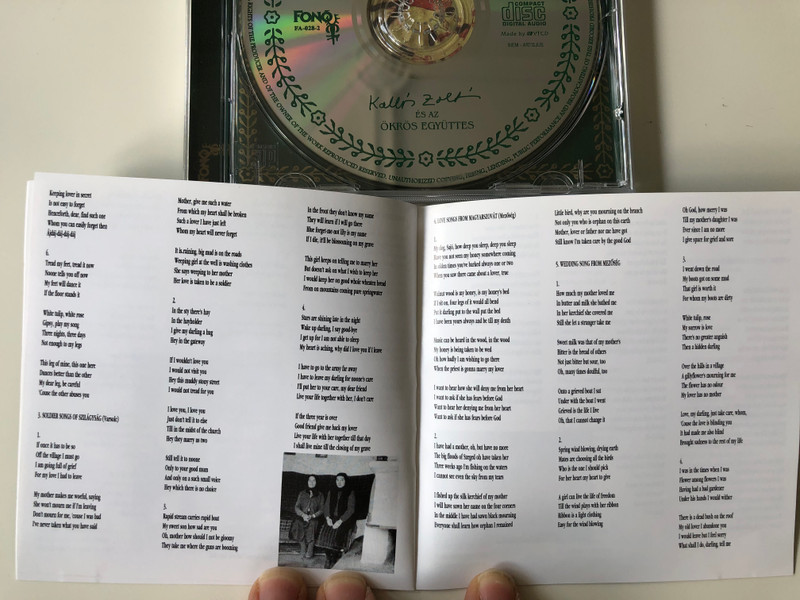Búsulni Sohasem Tudtam... / Erdelyi magyar nepzene - Hungarian Folk Music From Transylvania / Kallós Zoltán És Az Ökrös Együttes ‎/ Fonó Records ‎Audio CD 1997 / FA-028-2