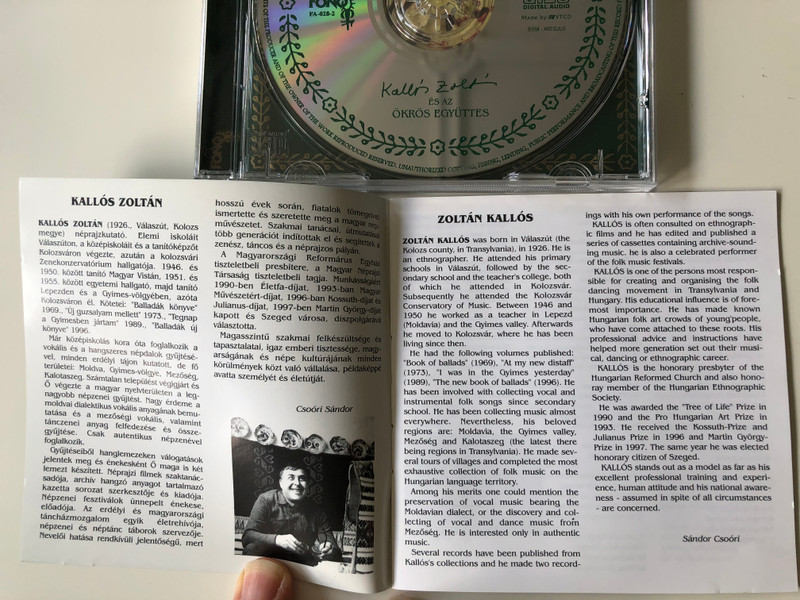 Búsulni Sohasem Tudtam... / Erdelyi magyar nepzene - Hungarian Folk Music From Transylvania / Kallós Zoltán És Az Ökrös Együttes ‎/ Fonó Records ‎Audio CD 1997 / FA-028-2
