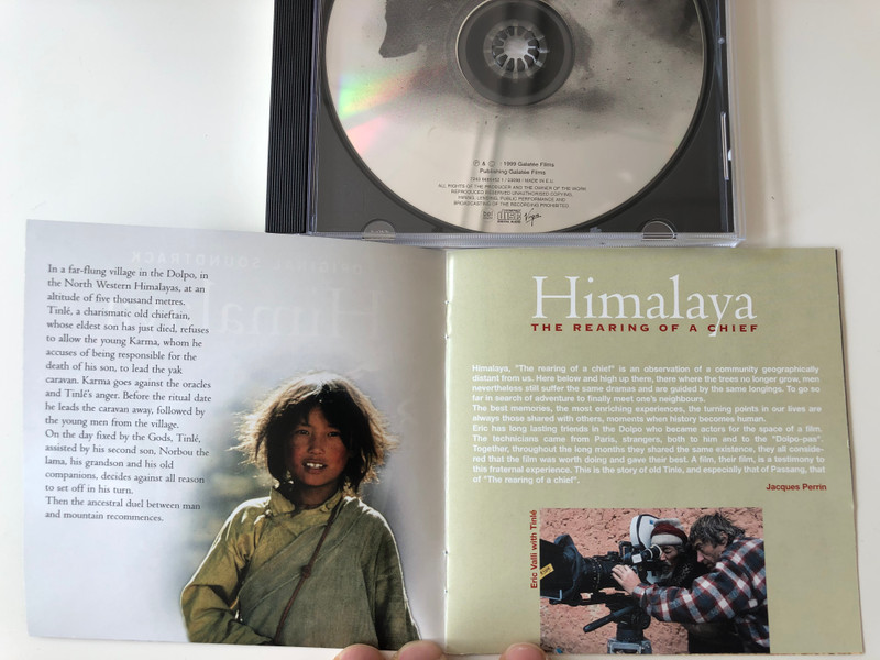 Original Soundtrack - Himalaya - The Rearing Of A Chief / Music Conducted by Bruno Coulais ‎/ Directed by Eric Valli / Galatee Films Audio CD 1999 /‎ 8 48645 2