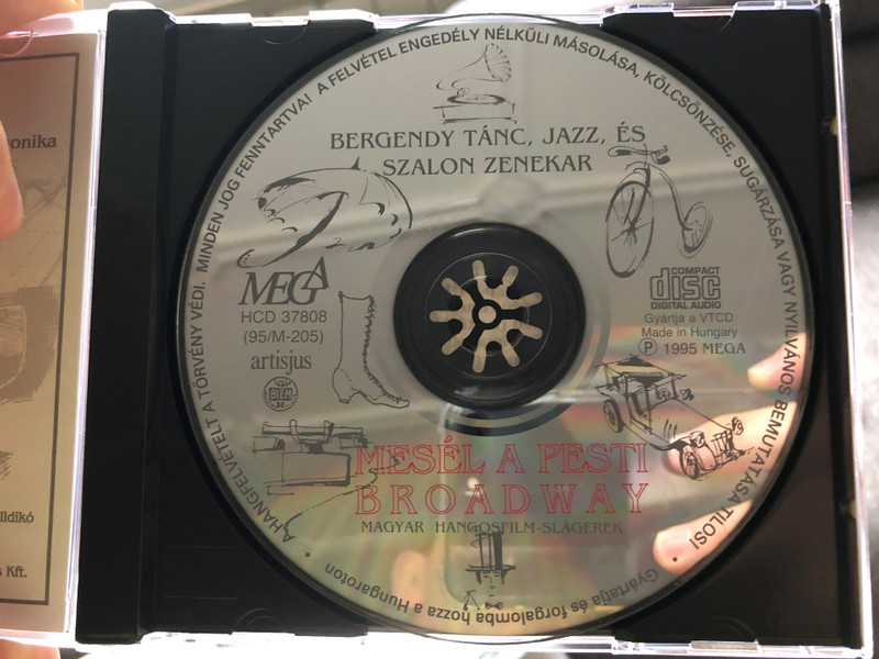 Mesél A Pesti Broadway / Magyar Hangosfilm-Slagerek, Bergendy Zenekar / MEGA Audio CD 1995 / HCD 37808