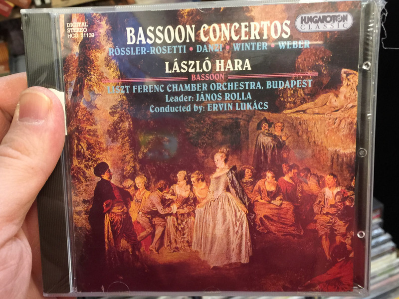 Bassoon Concertos - Rossler-Rosetti, Danzi, Winter, Weber / László Hara - bassoon / Liszt Ferenc Chamber Orchestra, Budapest / Leader: János Rolla, Conducted by: Ervin Lukács ‎/ Hungaroton Classic Audio CD 1994 Stereo / HCD 31139