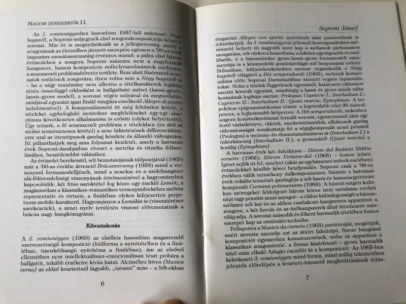 Soproni József (1930) Magyar zeneszerzők 11. by Csengery Kristóf / Mágus Kiadó (9789638278845)