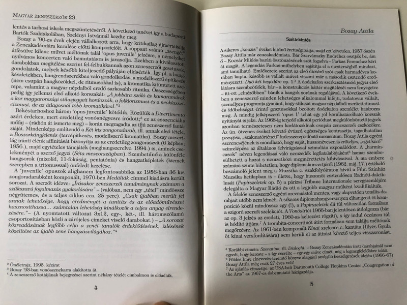 Bozay Attila (1939-1999) Magyar Zeneszerzők 23. by Olsvay Endre / Mágus Kiadó (9789639433137)