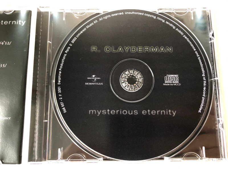Mysterious Eternity - R. Clayderman ‎/ Delphine Productions Audio CD 2001 / 068 507-2