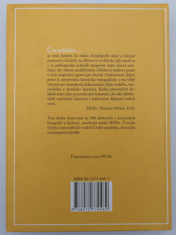 Encyklopedie lázní a léčivých pramenů v Čechách, na Moravě a ve Slezsku by Stanislav Burachovič, Stanislav Wieser / Libri 2001 / Encyclopedia of healing springs in Bohemia, Moravia and Silesia (8072770489)