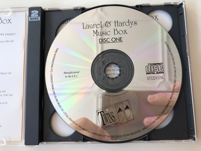 Laurel And Hardy's Music Box / Ronnie Hazlehurst And His Orchestra ‎/ Includes: In My Canoe, Let's Face It, Dash & Dot, 'Sons Of The Desert' Main Theme and many more / Tring International PLC ‎2x Audio CD / STCD117