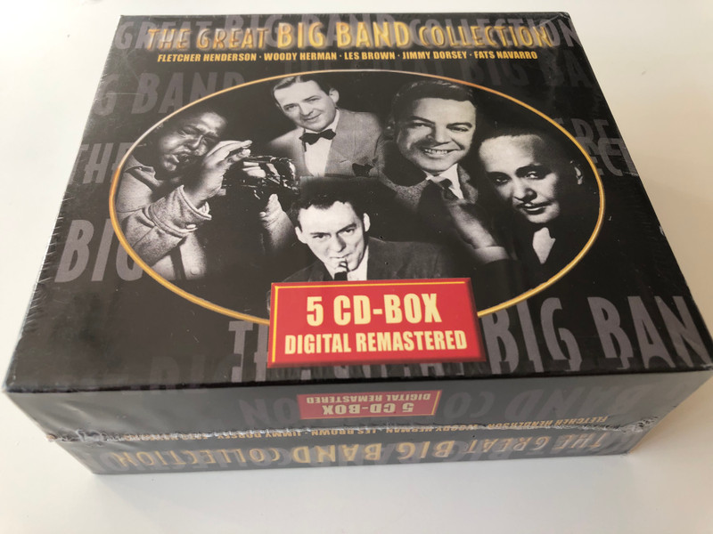 The Great Big Band Collection / Fletcher Henderson, Woody Herman, Les Brown, Jimmy Dorsey, Fats Navarro / 5 CD-BOX - Digital Remastered / Joan Records BV ‎5x Audio CD, Set Box 2002 / 7153