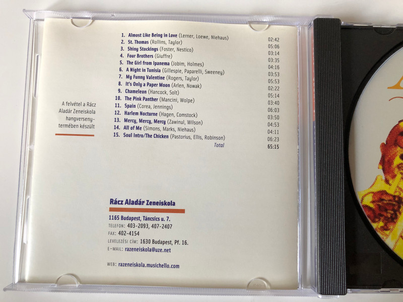 A Zene orom! 3. - Rasz Aladar Zeneiskola 2003 / Jazzmania Big Band / MC&CD Produkcio Audio CD 2003 / HCD 187-CD3