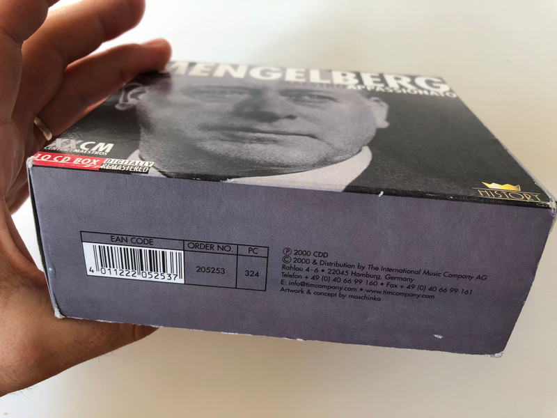 Mengelberg - Maestro Appasionato / History 10x Audio CD, Box Set 2000 / 205253