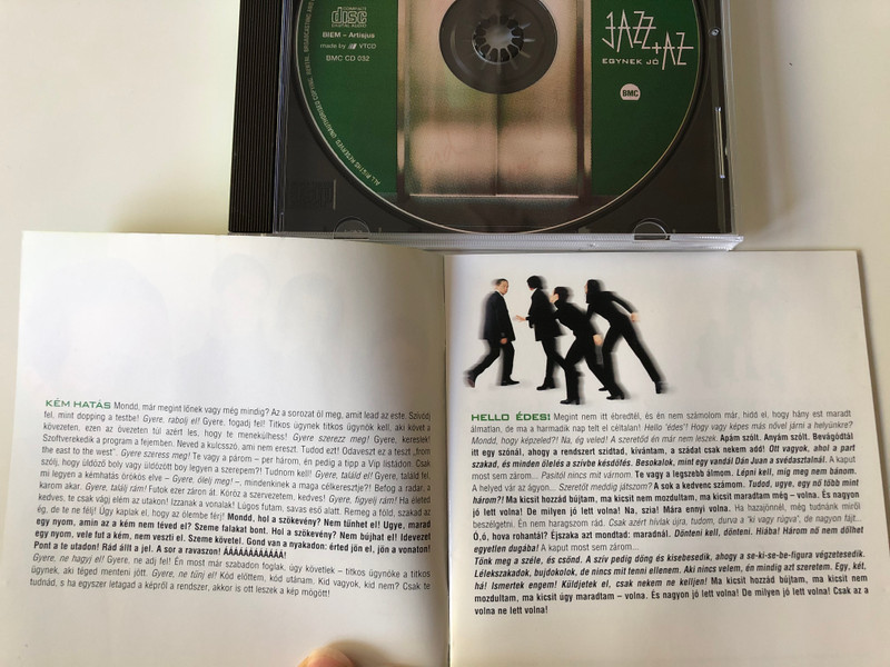 Jazz+Az ‎– Egynek Jó / Budapest Music Center Records ‎Audio CD 1999 / BMC CD 032