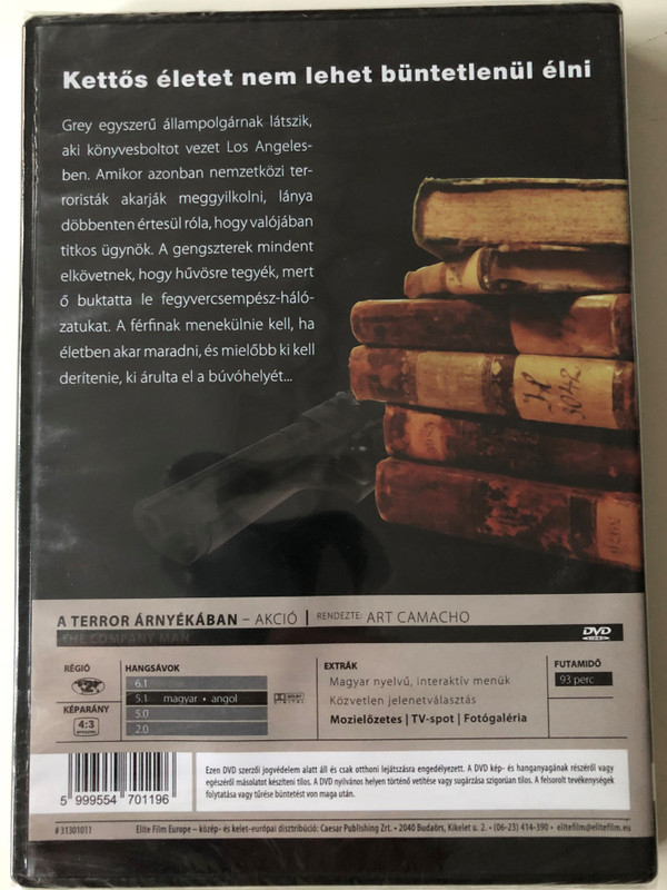 The Company Man DVD 1998 A terror árnyékában / Directed by Art Camacho / Starring: Robert Vaughn, Frank Zagarino, Matthias Hues (5999554701196)