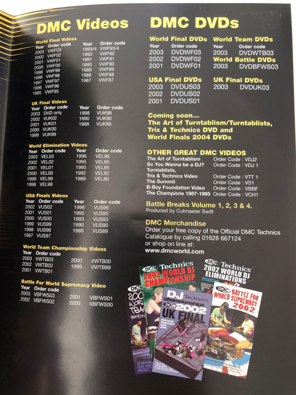 Technics DJ Championship - UK Final 2004 DVD / Mike L, Sinical, Muzzel, Skarfade, Komplete, Matman, Ritchie Ruftone, Dare Devil, Blakey / DMC Limited - ortofon (5021229321047)