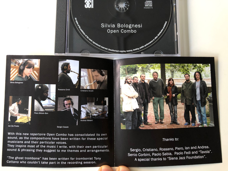 What Was I Saying? - Silvia Bolognesi Open Combo / 33 Records Audio CD 2008 / 33JAZZ173