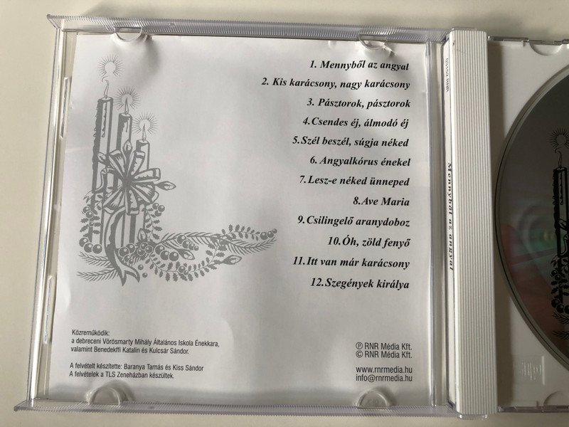 Mennyből Az Angyal - Karácsonyi Énekek / RNR Media Kft. Audio CD / 03152 RNR