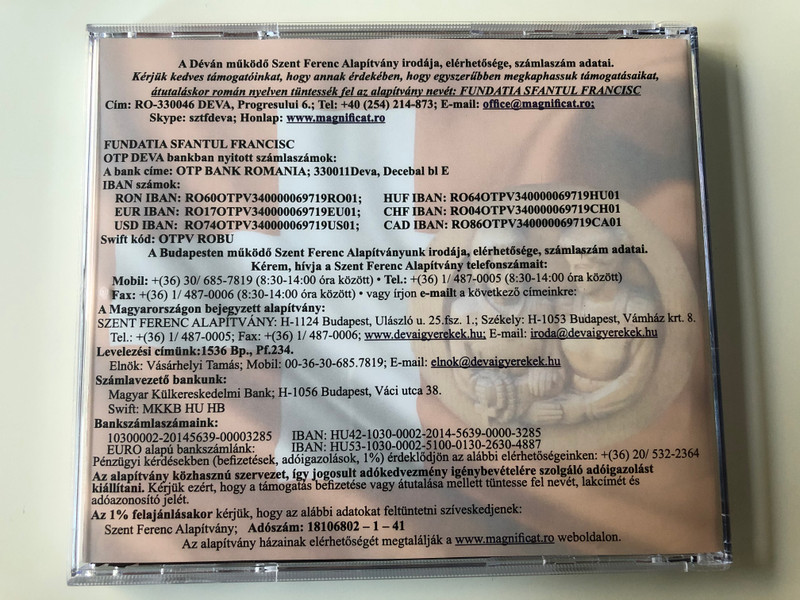 Imakilenced a bekeert Fluei Szent Miklos, kozbenjarasaval! / Irta: Bojte Csaba OFM / Deva Audio CD 2015
