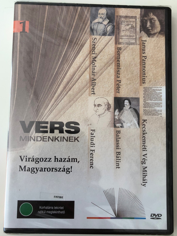 Vers mindenkinek DVD 2011 Virágozz hazám Magyarország / Hungarian Poetry / Janus Pannonius, Balassi Bálint, Szenci Molnár Albert, Csokonai Vitéz Mihály / MTVA (5999542819810)