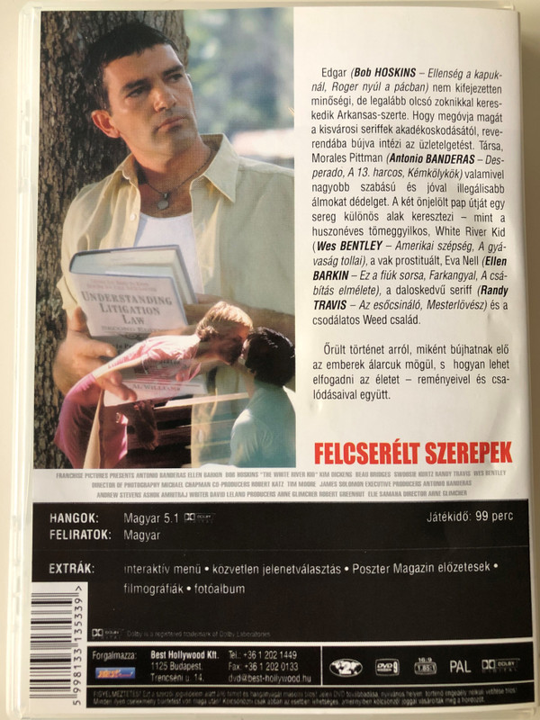 The White River Kid DVD 1999 Felcserélt szerepek / Directed by Arne Glimcher / Starring: Bob Hoskins, Antonio Banderas, Ellen Barkin (5998133135339)