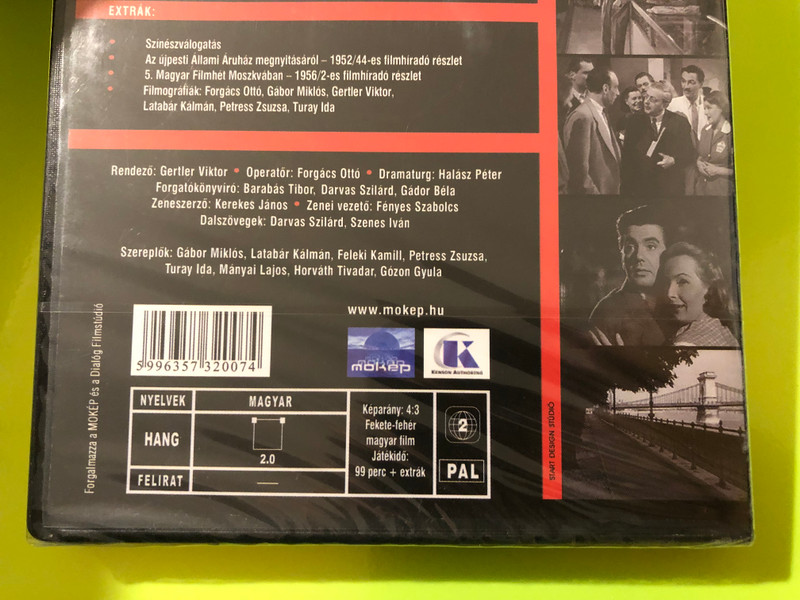 Állami Áruház DVD 1952 The State Department Store / Directed by Gertler Viktor / Starring: Latabár Kálmán, Gábor Miklós, Petress Zsuzsa, Turay Ida / Hungarian BW Film (5996357320074)
