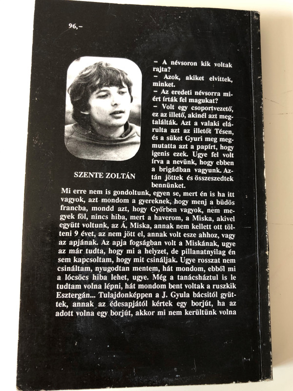 Magyarok a Gulág Szigeteken by Szente Zoltán / Jate Kiadó 1989 / Paperback Hungarians on the Gulag Islands (9633850037)