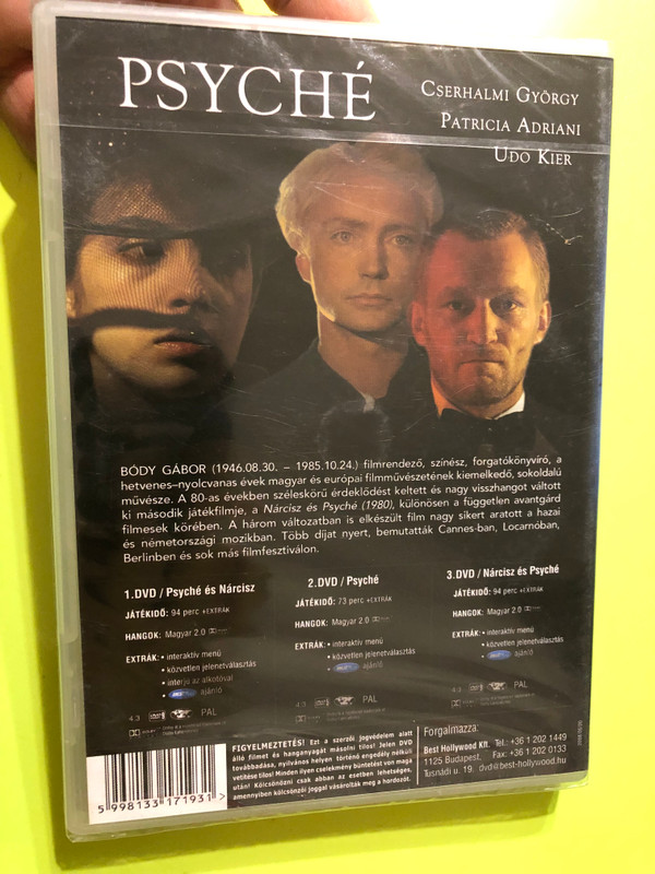 Psyché (1980) 3DVD Director's edition / Directed by Bódy Gábor / Starring: Udo Kier, Patricia Adriani, Cserhalmi György (5998133171931)