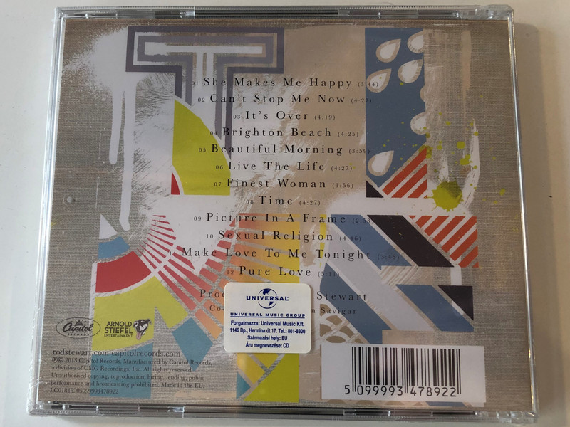 Rod Stewart ‎– Time / Capitol Records ‎Audio CD 2013 / 05099993478922