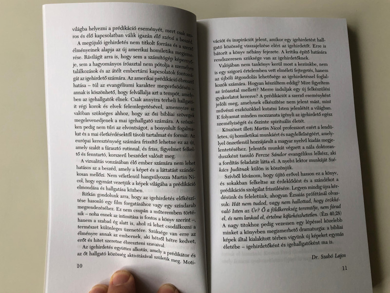 Dramatizált homiletika by Martin Nicol / Hungarian edition of Einander ins Bild Setzen. Dragaturgishen Homiletik / Luther kiadó 2005 / Paperback (9639571296)