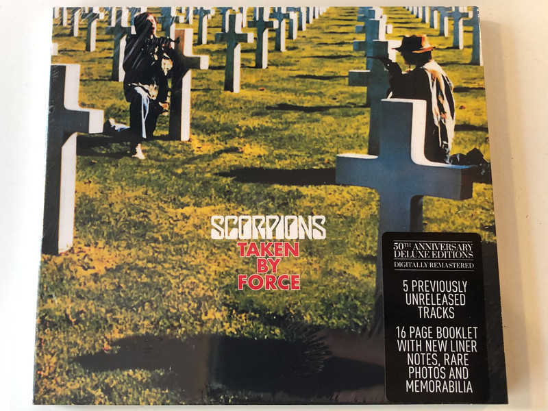 Scorpions ‎– Taken By Force / 50th Anniversary Deluxe Editions / 5 Previously Unreleased Tracks / 16 Page Booklet with New Liner Notes, Rare Photos and Memorabilia / BMG ‎Audio CD 2015 / 4050538159479