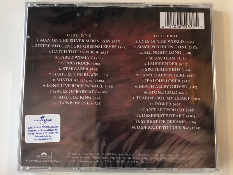 Rainbow ‎– Catch The Rainbow: The Anthology / Polydor ‎2x Audio CD 2003 / 065 538-2