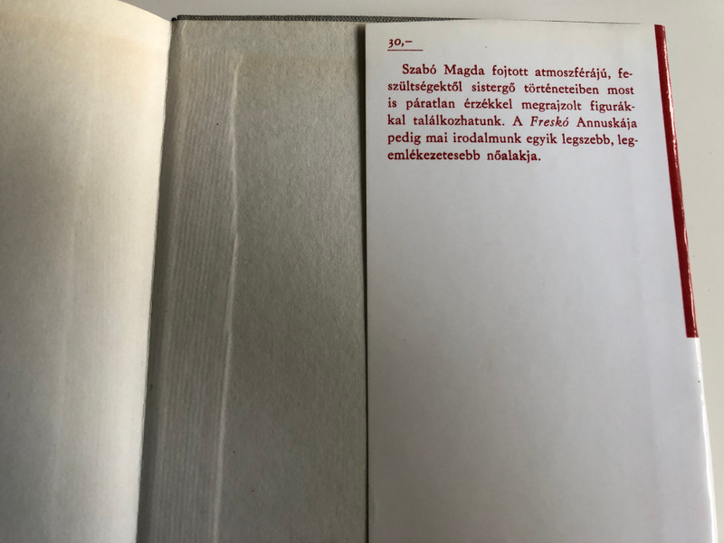 Freskó - Mózes egy, huszonkettő by Szabó Magda / Magvető és Szépirodalmi könyvkiadó 1979 / Two Hungarian Novels by Szabó Magda / Hardcover MA 3348 (9631513572)

