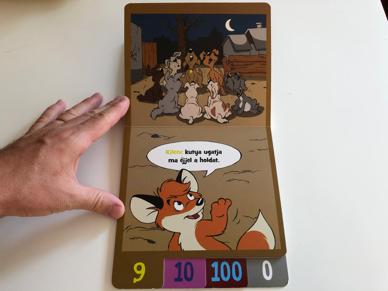 Vuk és a számok - Ismerd meg a számokat a kisrókával! / Learn the numbers with Vuk the little fox / Dargay Attila figuráinak felhasználásával / Móra fun / Móra könyvkiadó / Hungarian booard book (9789634864493)