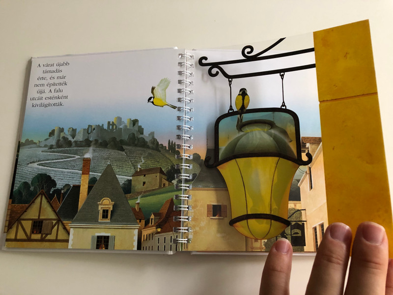 A város - The City / Hungarian edition of La ville / Móra kis felfedező zsebkönyvek / Illustrations by Christian Broutin / Translated by Tegzes Emese / Móra könyvkiadó 2012 / Spiral bound book (9789631192339)