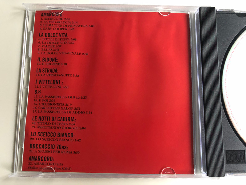 Original Music For The Movies Of Federico Fellini / Amarcord, La Dolce Vita, La Strada, 8 1/2 and many more... / Composed by Nino Rota / ITM Records Audio CD / ITM 14108