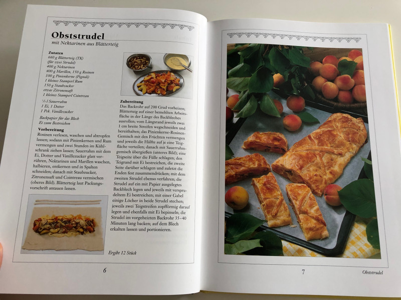 Das Strudelkochbuch / German language cookbook - the Strudel / Corvina Verlag 2003 / Hardcover (9631352773)