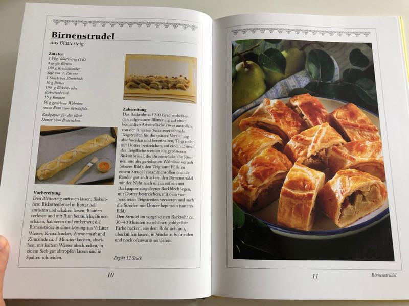 Das Strudelkochbuch / German language cookbook - the Strudel / Corvina Verlag 2003 / Hardcover (9631352773)