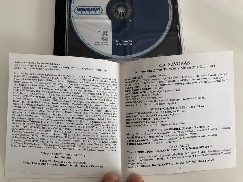 Kati Szvorák – Alleluia (Húsvét Közép-Európában = Easter In Central Europe) / Hungaroton Classic Audio CD 2004 Stereo / HCD 18268