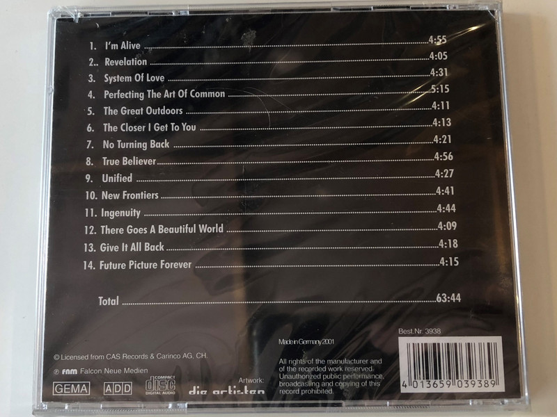 Ultravox / Including: I'm Alive, System of Love, True Believer, Give It All Back, Unified / Falcon Neue Medien ‎Audio CD 2001 / 3938