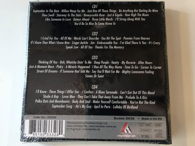 Sarah Vaughan ‎– Lullaby Of Birdland / Membran ‎4x Audio CD Stereo, Box Set + Booklet / 233328