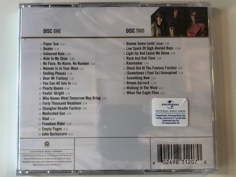 Traffic ‎– Gold / Universal ‎2x Audio CD 2005 / 0602498312070