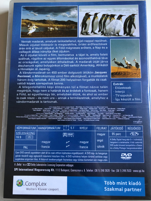 Le Peuple migrateur DVD 2001 Vándormadarak / Directed by Jacques Perrin / Winged Migration - documentary about migratory birds (WingedMigrationDVD)