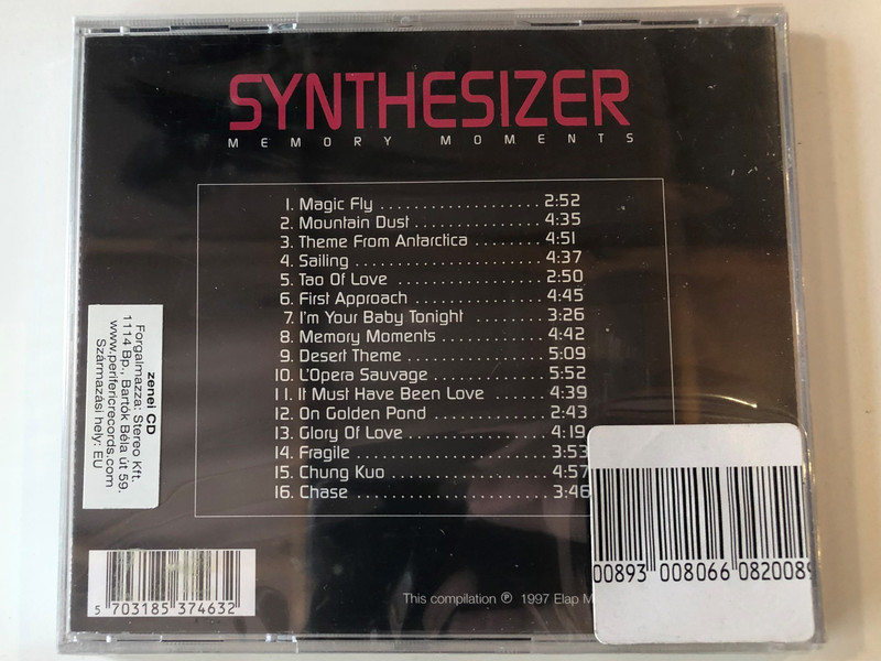 Synthesizer - Memory Moments / Elap Audio CD 1997 / 5703185374632