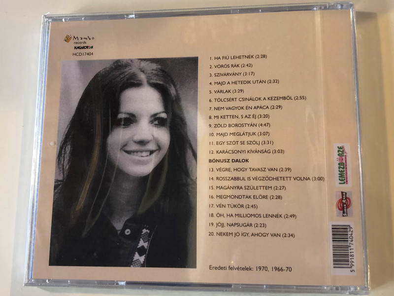 ...Ha Fiú Lehetnék - Zalatnay / Mambo Records Audio CD / HCD17404