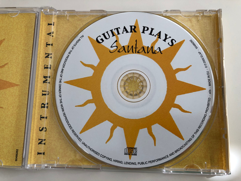 Guitar Plays Santana / Performed By: Corben Cassavette ‎/ Instrumental / Elap Music ‎Audio CD 2000 / 50485262