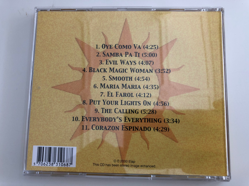 Guitar Plays Santana / Performed By: Corben Cassavette ‎/ Instrumental / Elap Music ‎Audio CD 2000 / 50485262