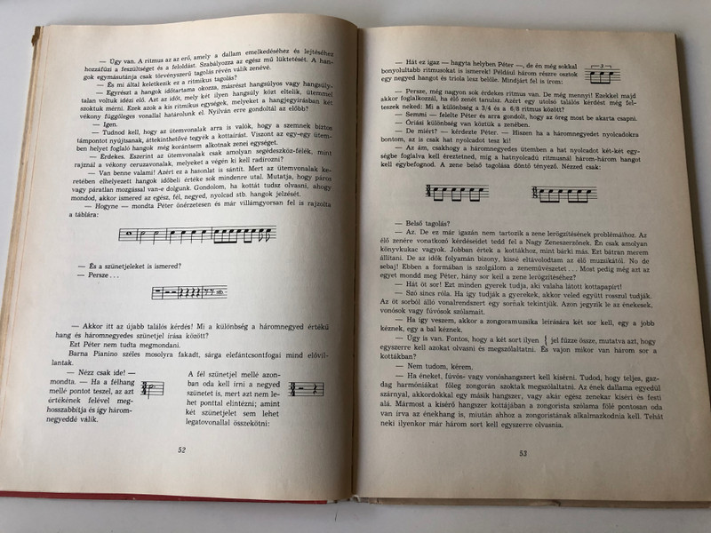 Muzsikus Péter kalandjai by R. Chitz Klára / Rajzos zeneelmélet gyermekeknek és felnőtteknek / Hungarian Musical theory in drawings / Hardcover / Zeneműkiadó 1961 / Illustrations by Hauswirth Magda (MuzsikusPéter)