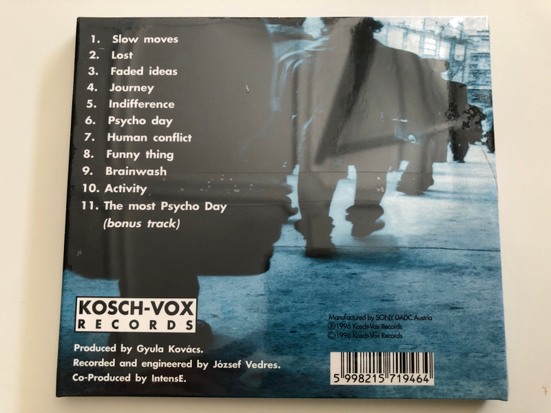 Intense ‎– Indifference / Kosch-Vox Records ‎Audio CD 1996 / KV 719464