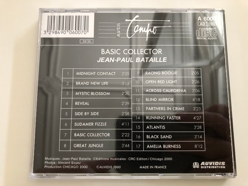Basic Collector - Jean-Paul Bataille / Auvidis Audio CD 1990 / A 6007