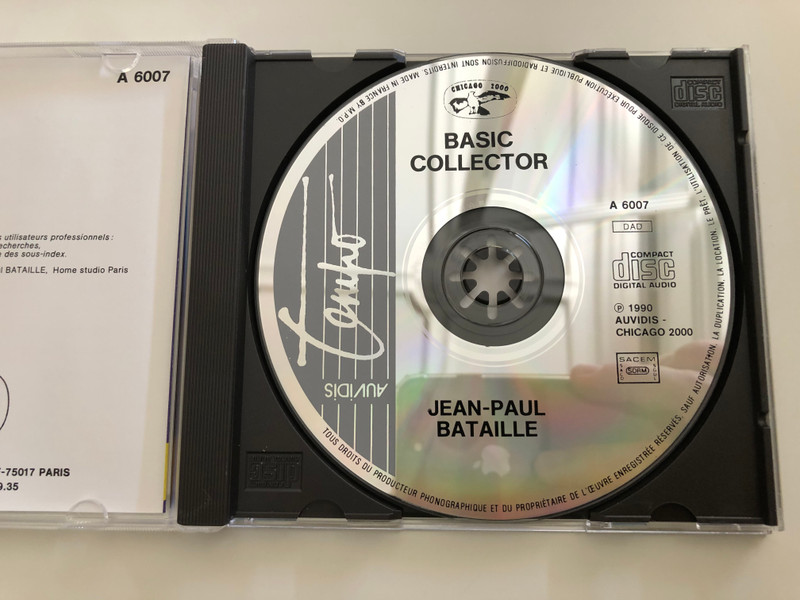 Basic Collector - Jean-Paul Bataille / Auvidis Audio CD 1990 / A 6007
