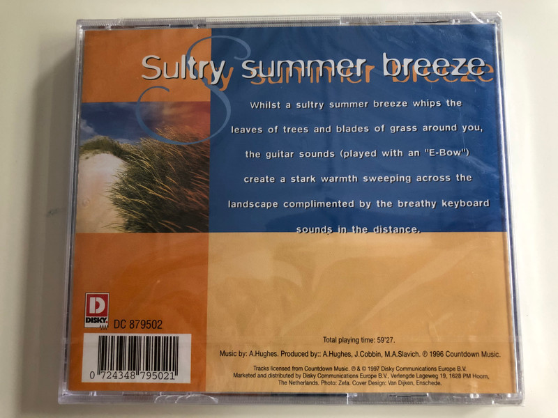 Sultry Summer Breeze / The beauty of music blended with the sensual sounds of nature to give the ultimate experience of tranquility and harmony / Disky ‎Audio CD 1997 / DC 879502